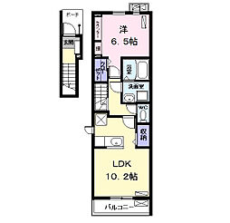 PrimRose3 1LDKの間取図画像