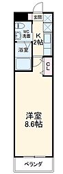 間取図画像 1K
