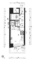 プレジデントハイツ五反田 7階ワンルームの間取り