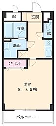 間取図画像 1K
