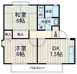 間取図画像 2DK