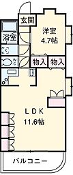 間取図画像 1LDK