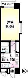 ヴェラジォ-2 1Kの間取図画像