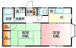 パールハイム 1階2Kの間取り