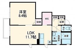 オプティマイズ 1LDKの間取図画像