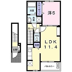 プラネタリオ 1LDKの間取図画像