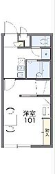 レオパレス追分台A 1Kの間取図画像