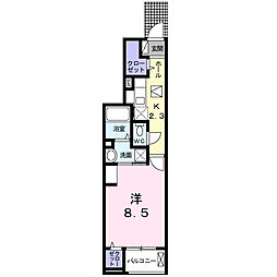 ライツY・S 1Kの間取図画像