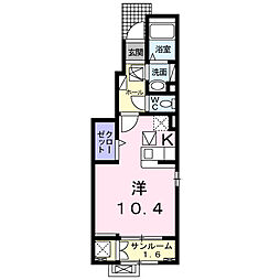 メゾンドRY ワンルームの間取図画像