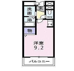 パレ・アラモード ワンルームの間取図画像