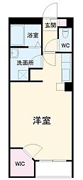 レオネクストホワイトバーチ2 1Kの間取図画像