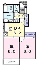 間取図画像 2DK