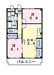 アーバン・レジデンス 2LDKの間取図画像