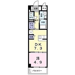 SerenoPalazzo 1DKの間取図画像