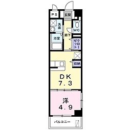 SerenoPalazzo 1DKの間取図画像