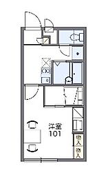 レオパレスエスト大利根 1Kの間取図画像