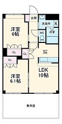 小城苑 2LDKの間取図画像