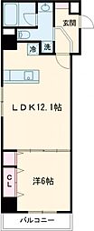 CIELBLEU 1LDKの間取図画像