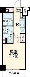 ザ・パークハビオ巣鴨 1Kの間取図画像