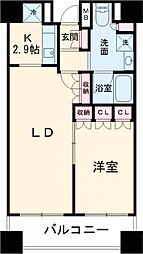 パークアクシス御茶ノ水ステージ 1LDKの間取図画像