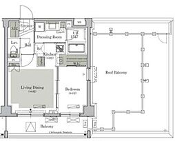 ParkCube西ヶ原STAGE 1LDKの間取図画像
