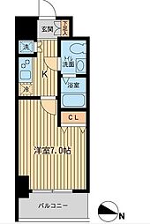 KDXレジデンス立川 1Kの間取図画像