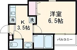京王線 笹塚駅 徒歩8分の賃貸アパート 2階1Kの間取り