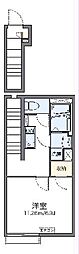 レオネクストてんまや 2階1Kの間取り