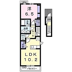 エスターニョ 1LDKの間取図画像