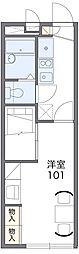 レオパレスコトブキC 1Kの間取図画像