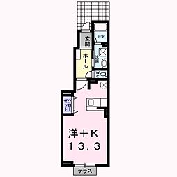 シーサイドナカノ ワンルームの間取図画像