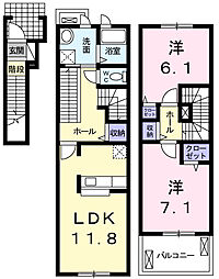間取図画像 2LDK