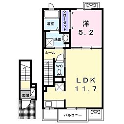 サンフラワーガーデン 1LDKの間取図画像