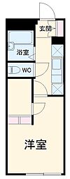 レオパレスマドレーヌ 1Kの間取図画像