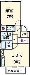 コートビレッジ 1LDKの間取図画像