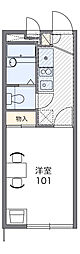 レオパレスケヤキ 1Kの間取図画像