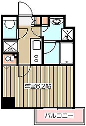 メインステージ立川 1Kの間取図画像