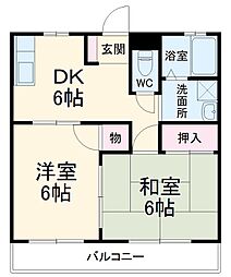 間取図画像 2DK