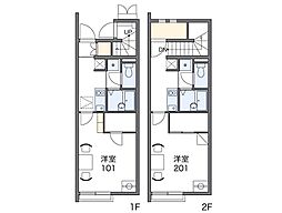 レオネクストフィロ前沢宿1 1Kの間取図画像
