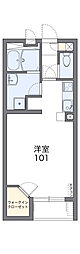 レオネクスト坊金 1Kの間取図画像