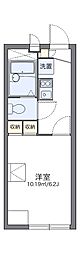 レオパレスピーヌス 1Kの間取図画像