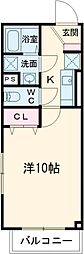リバビレッジ西中延 1Kの間取図画像