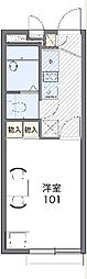 レオパレススィングヒル 1Kの間取図画像