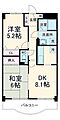 ラカーサアイカワ2階8.1万円