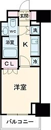 JR埼京線 板橋駅 徒歩6分の賃貸マンション 2階1Kの間取り