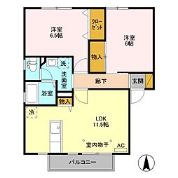 間取図画像 2LDK