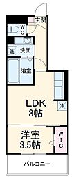グレイスアイランド 1LDKの間取図画像
