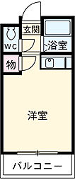 Ｖｉｔａ六番町 7階ワンルームの間取り