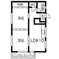 春日井中央マンション6階5.2万円