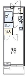 レオパレスMakearrow3 1Kの間取図画像